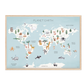 Pip+Phee Planet Earth Art Print - Aqua