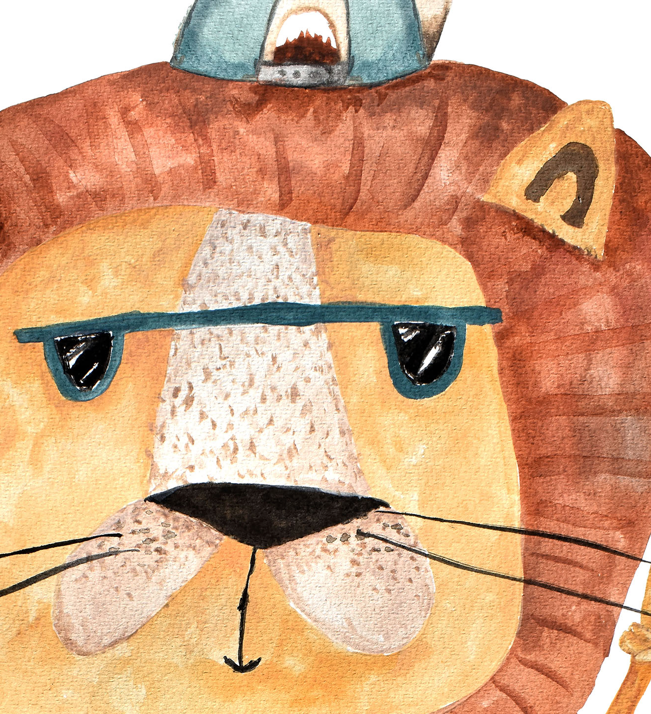 Pip+Phee Jungle Mates Lion Art Print