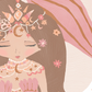 Pip+Phee Cosmic Mermaid Goddess Art Print - Dusty