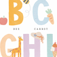 Pip+Phee Clever Cookie Alphabet Art Print - Dusty Pastel