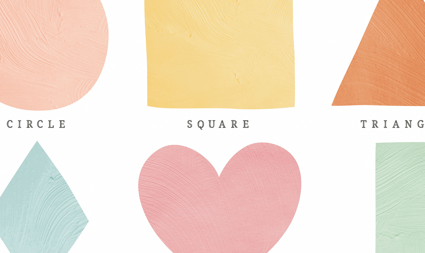 Pip+Phee Clever Cookie Shapes Art Print - Dusty Pastel