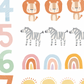 Pip+Phee Clever Cookie Count to 10 Art Print - Dusty Pastel