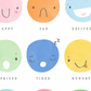 Pip+Phee Clever Cookie Emotions Art Print - Bright