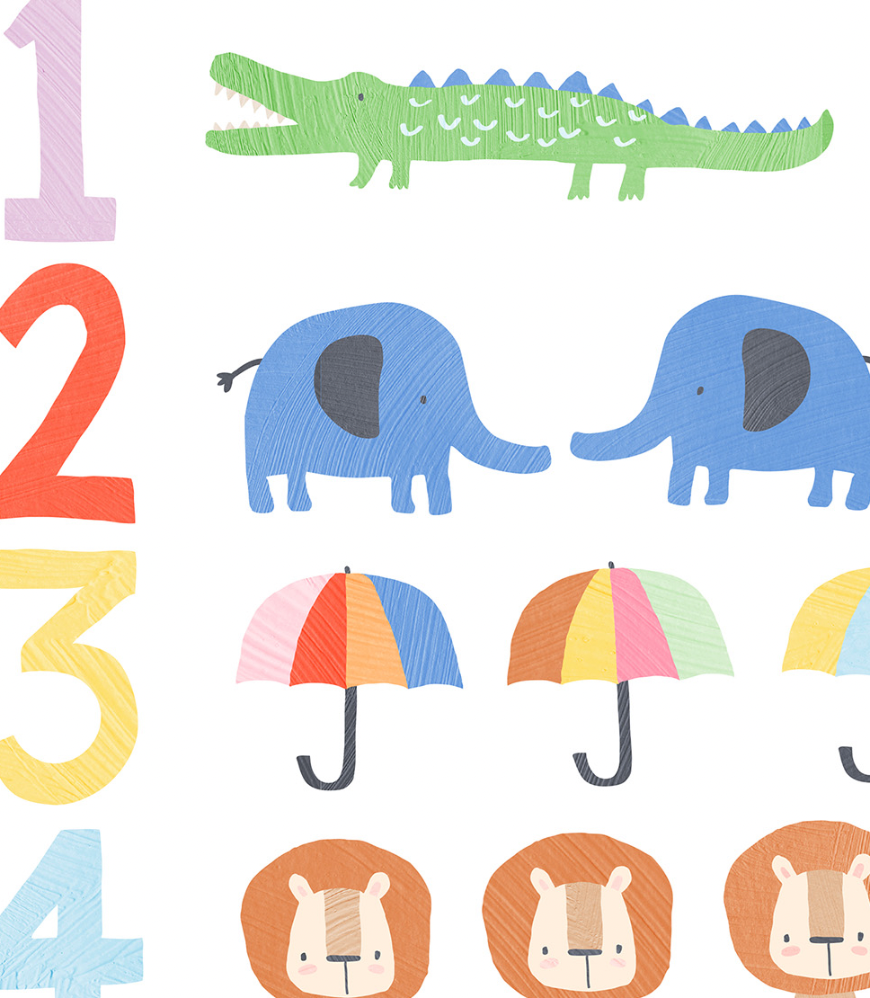 Pip+Phee Clever Cookie Count to 10 Art Print - Bright