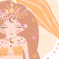Pip+Phee Cosmic Mermaid Goddess Art Print - Bright