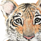 Pip+Phee Watercolour Jungle Tiger Art Print