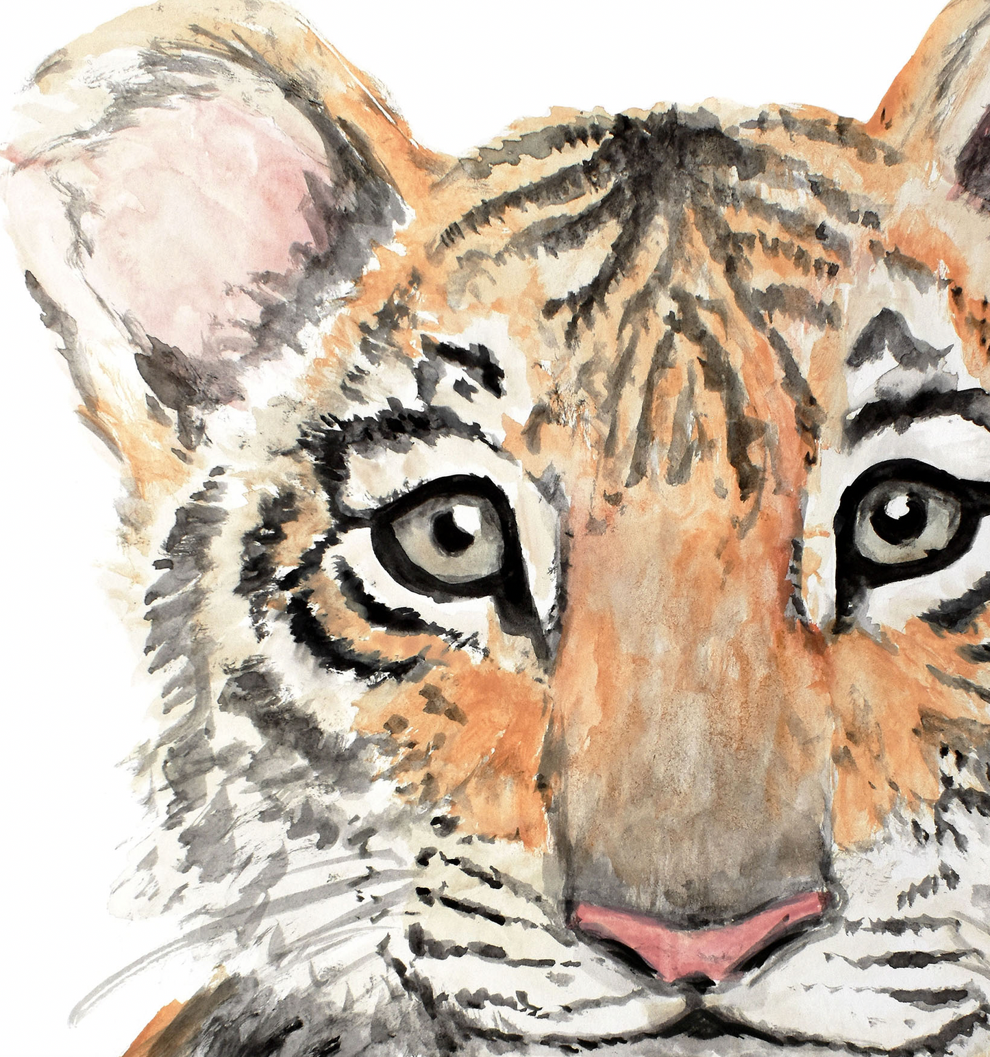 Pip+Phee Watercolour Jungle Tiger Art Print