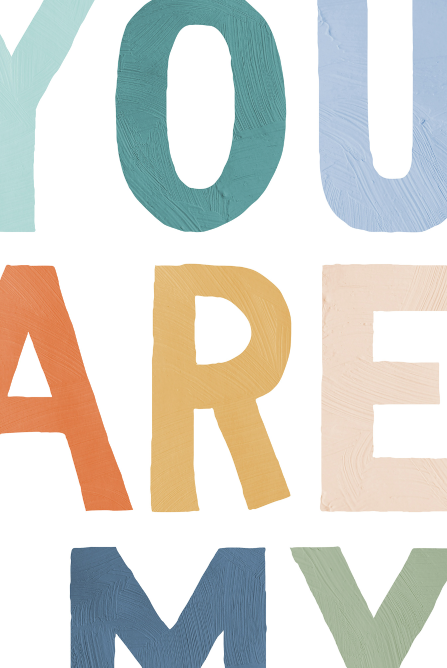 Pip+Phee You Are My Sunshine Art Print - Teal & Rust