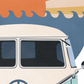 Pip+Phee Sunset Kombi Van Art Print
