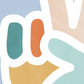 Pip+Phee Peace Hand Art Print