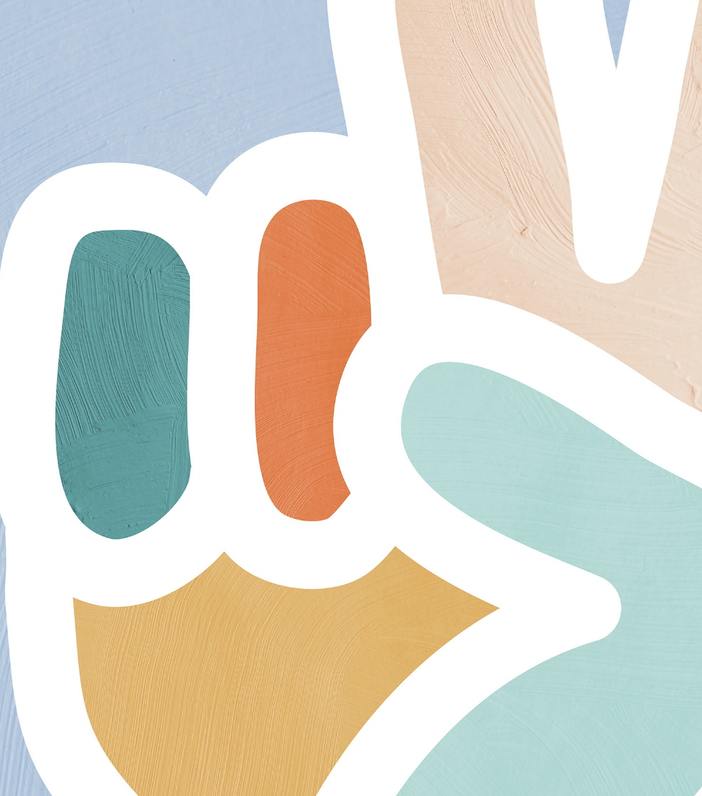 Pip+Phee Peace Hand Art Print