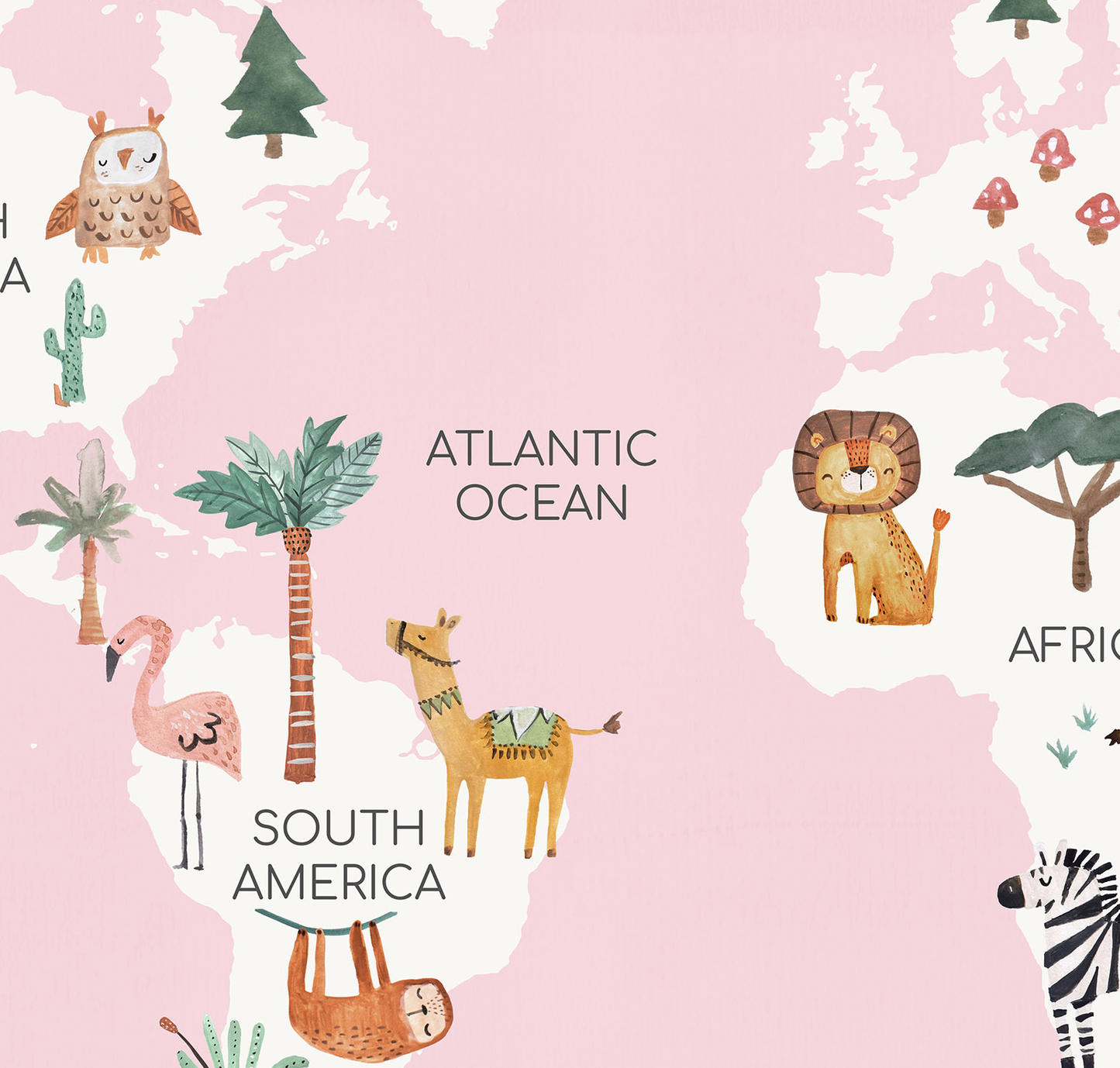 Pip+Phee Planet Earth Art Print - Pink