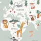 Pip+Phee Planet Earth Art Print - Sage