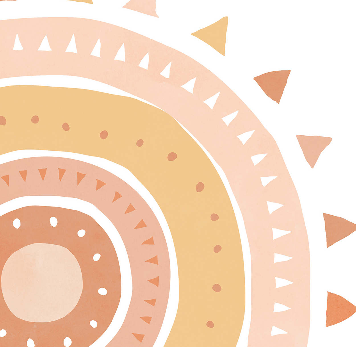 Pip+Phee Spring Sun Art Print - Sand
