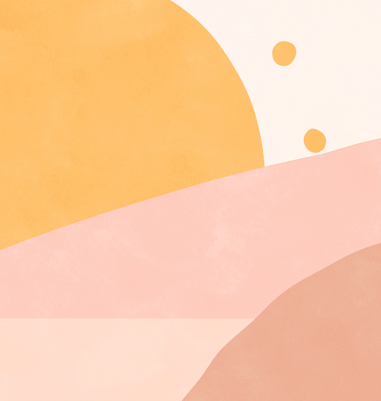 Pip+Phee Sunny Days Mountain Art Print - Corals