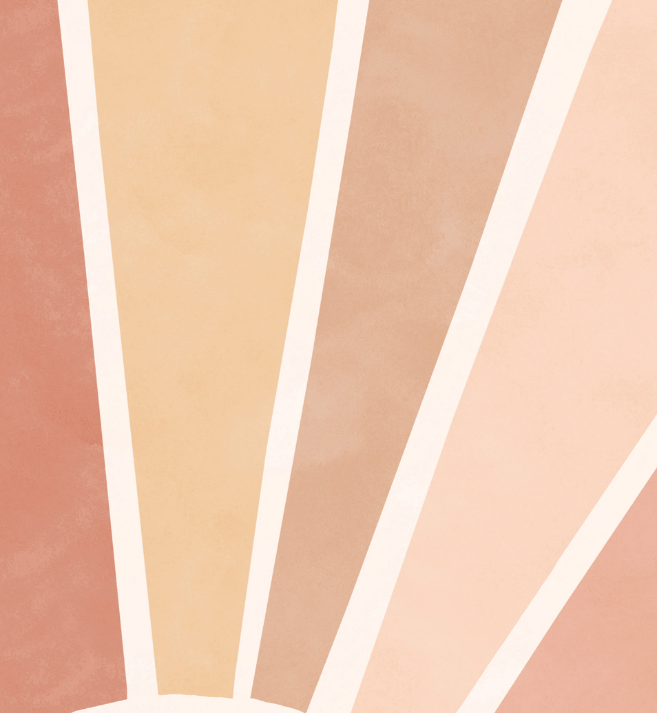 Pip+Phee Sunny Days Sunburst Art Print - Sand