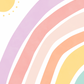Pip+Phee Sunny Days Rainbow Art Print - Pastels