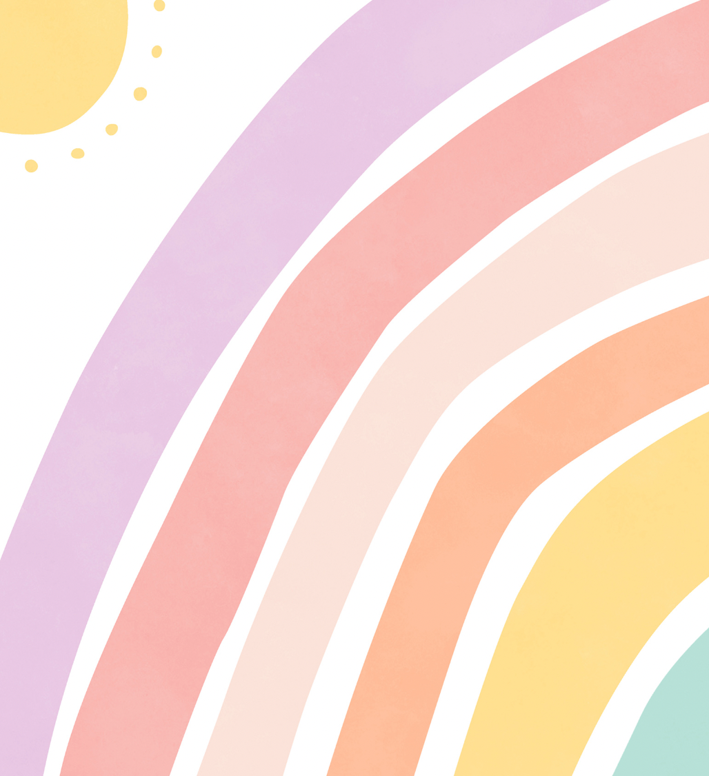 Pip+Phee Sunny Days Rainbow Art Print - Pastels