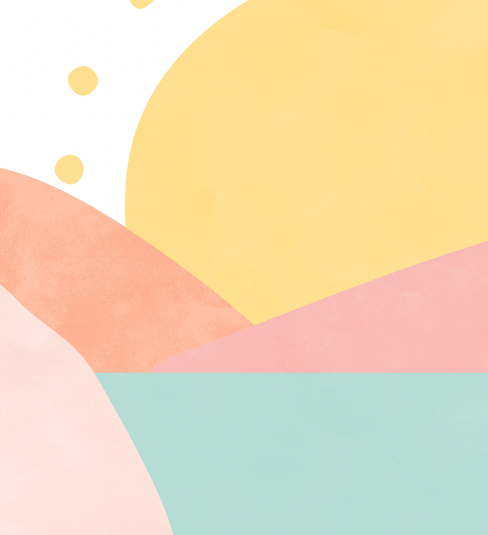 Pip+Phee Sunny Days Mountain Art Print - Pastels
