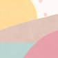 Pip+Phee Sunny Days Mountain Art Print - Dusty Pink