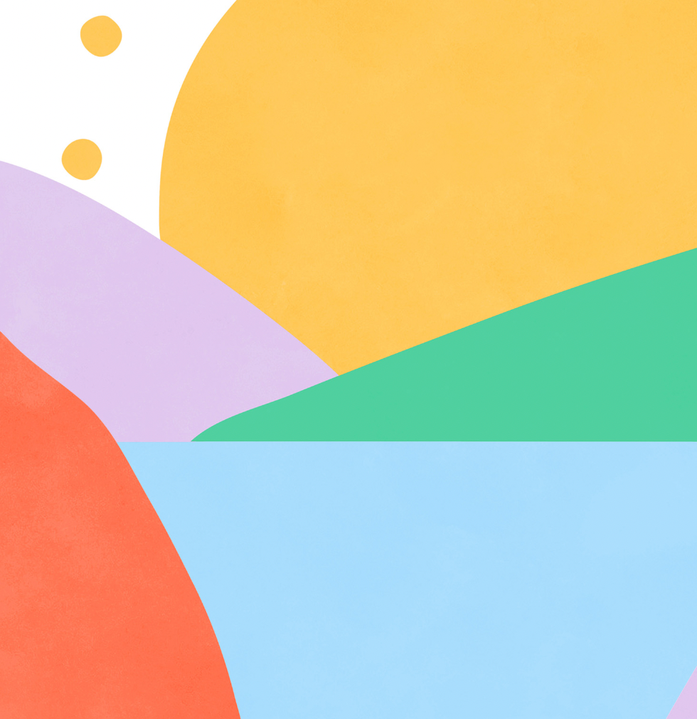 Pip+Phee Sunny Days Mountain Art Print - Bright