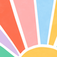 Pip+Phee Sunny Days Sunburst Art Print - Bright