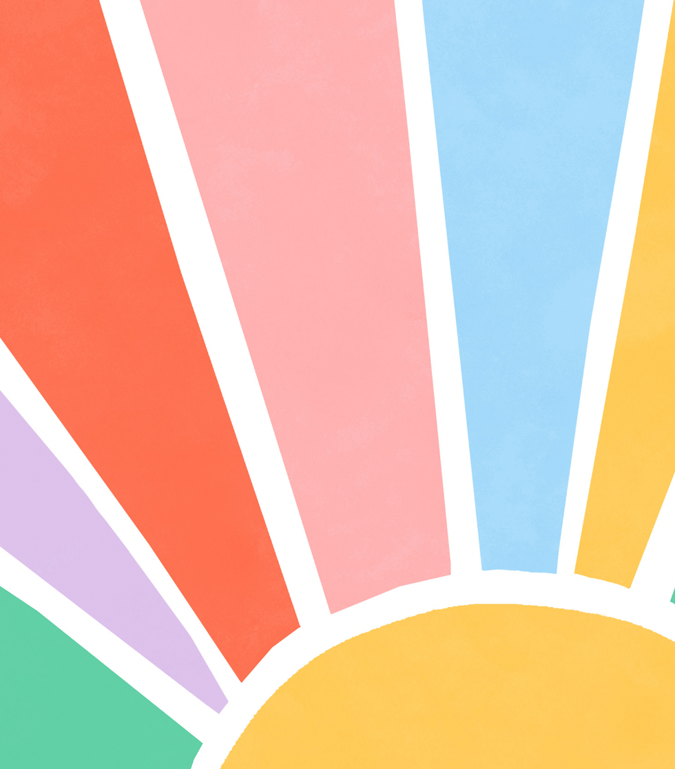 Pip+Phee Sunny Days Sunburst Art Print - Bright
