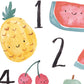 Pip+Phee Fruity Numbers Art Print