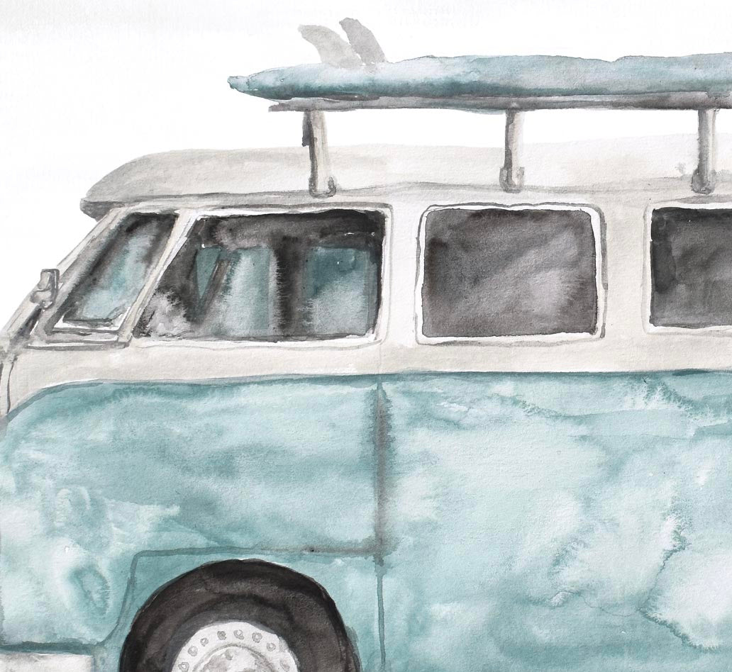 Pip+Phee Kombi Van Art Print - more colours available