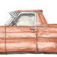 Pip+Phee Hotrod Ute Car Art Print - more colours