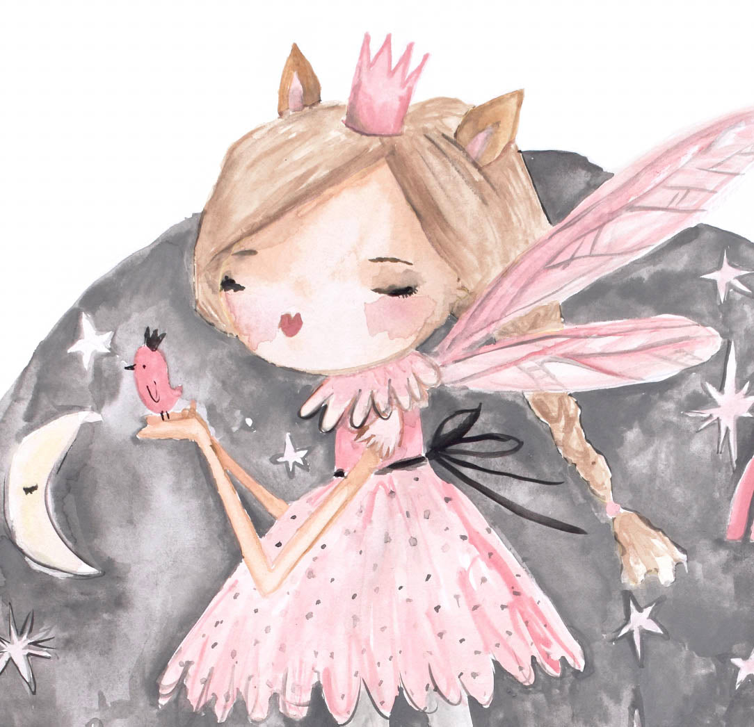 Pip+Phee Luna Pixie Art Print