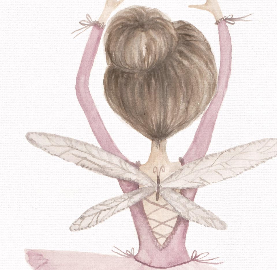Pip+Phee Ballerina Trio Art Print