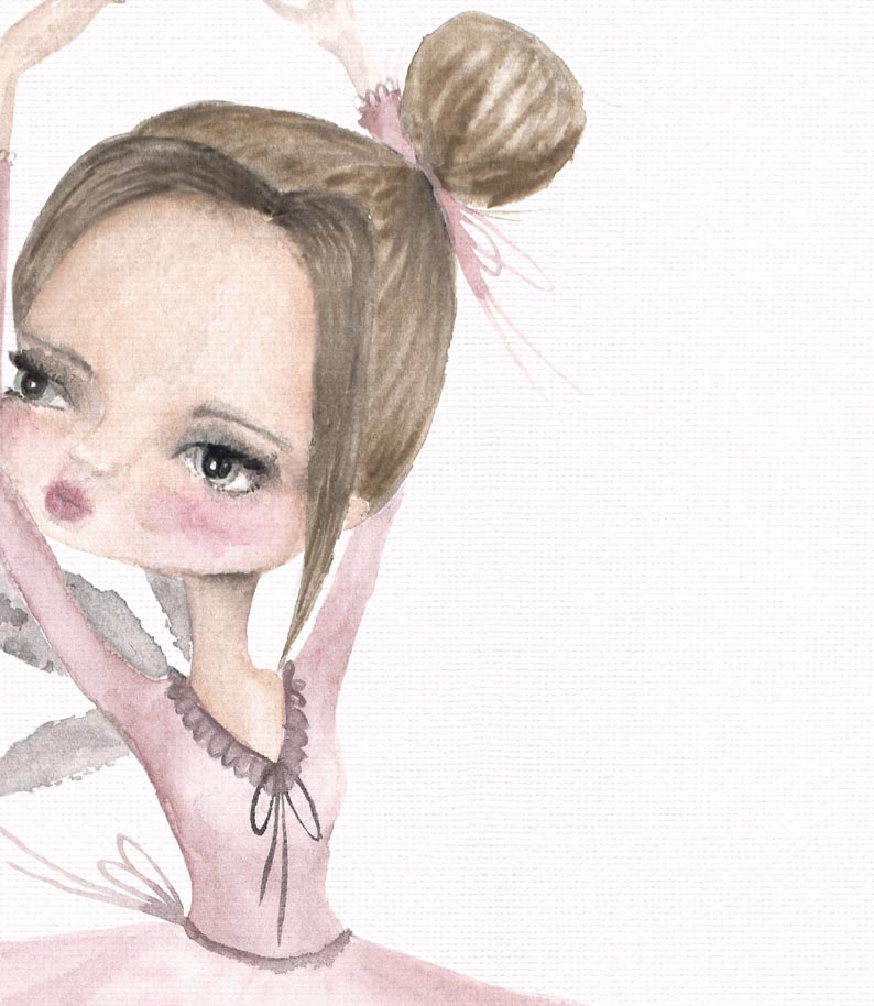 Pip+Phee Ballerina Trio Art Print