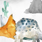 Pip+Phee Dinosaur Triceratops Watercolour Art Print