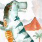 Pip+Phee Dinosaur Trex Watercolour Art Print