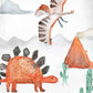 Pip+Phee Dinosaur Mixed Watercolour Art Print