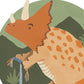 Pip+Phee Dino Riders Triceratops Art Print