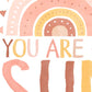 Pip+Phee You Are My Sunshine Art Print - Coral Sand