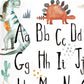 Pip+Phee Dinosaur Alphabet Watercolour Art Print