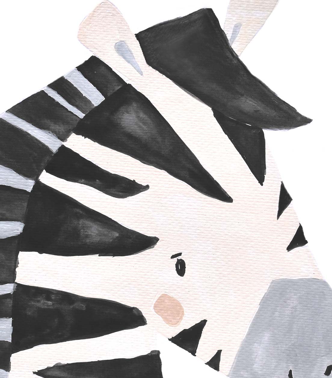 Pip+Phee Safari Four Jungle Zebra Art Print