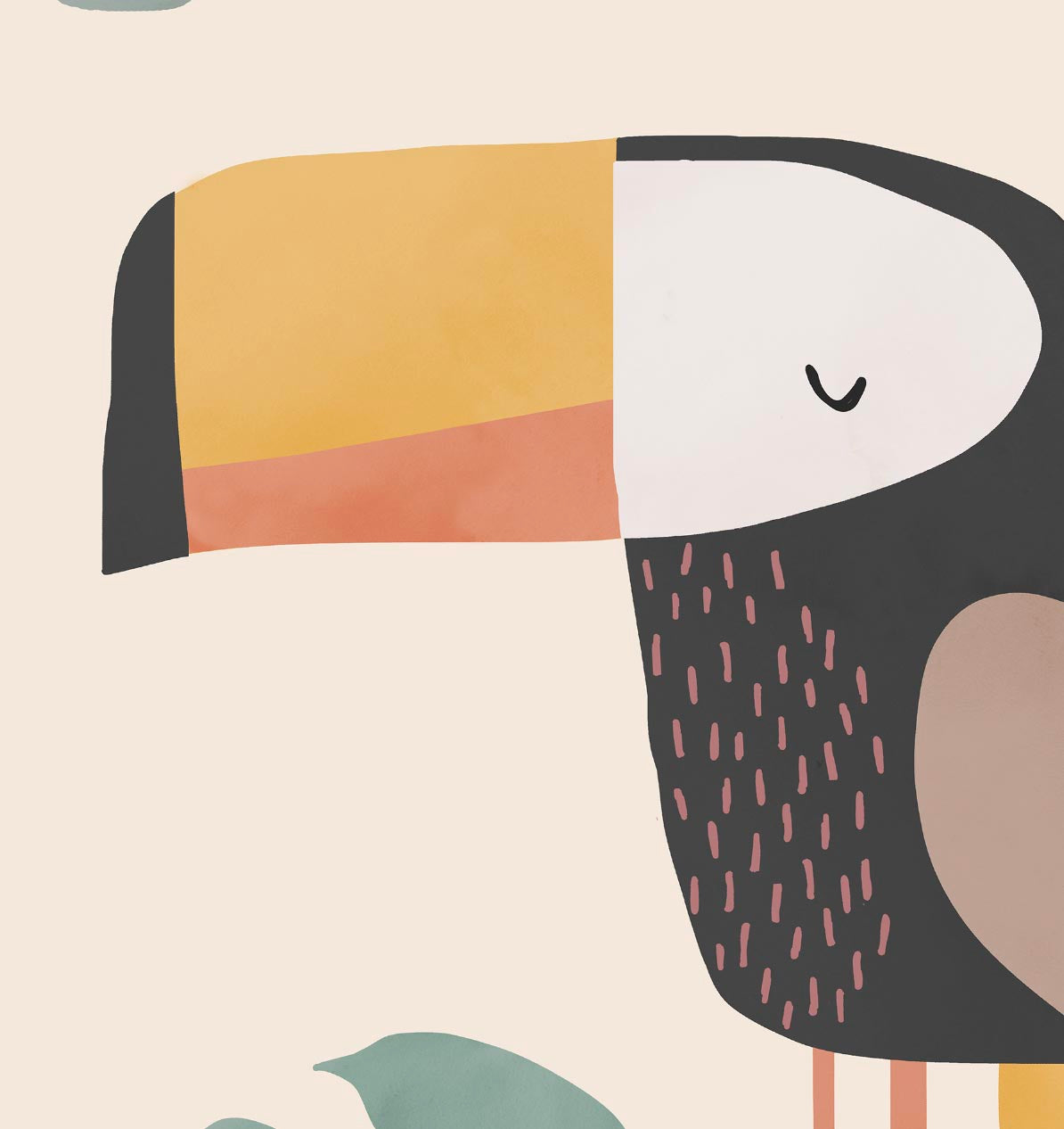 Pip+Phee Jungle Club Toucan Art Print