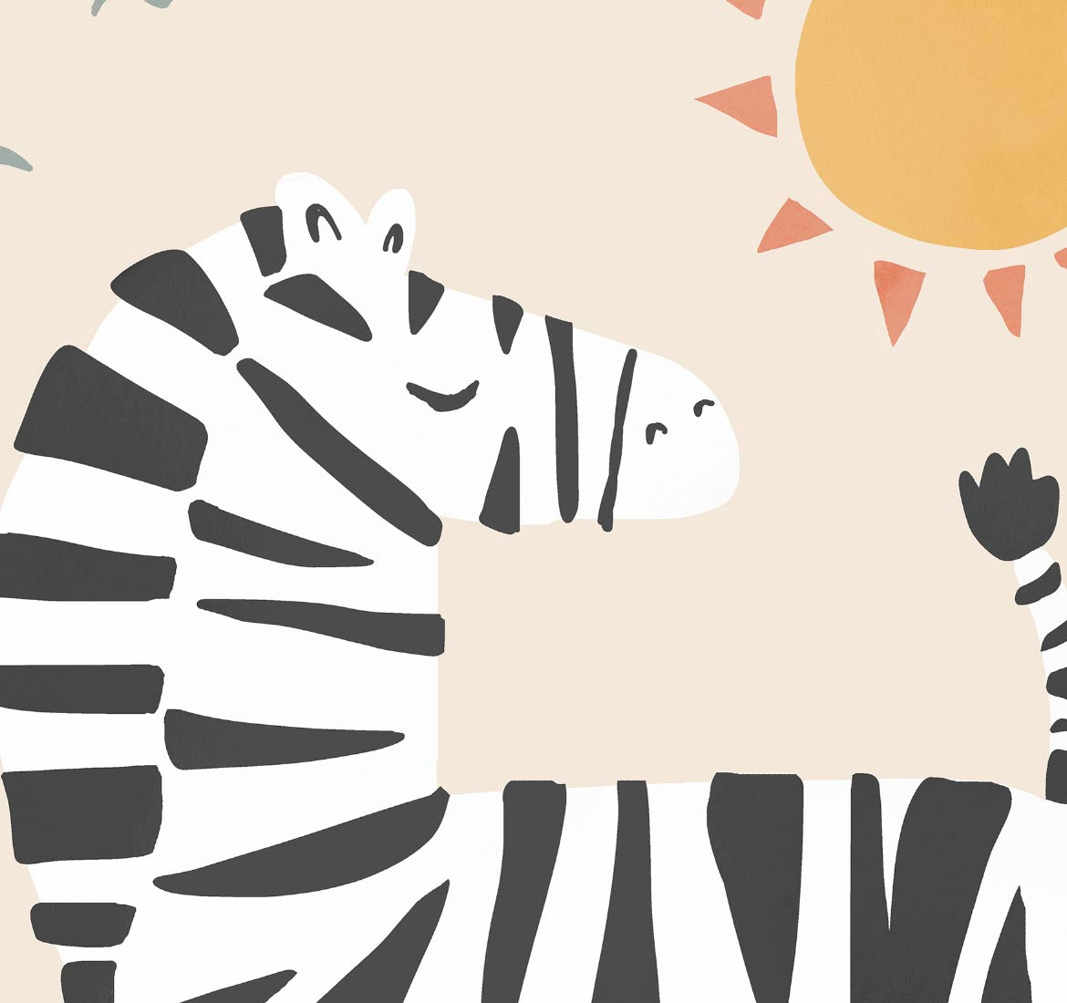 Pip+Phee Jungle Club Zebra Art Print