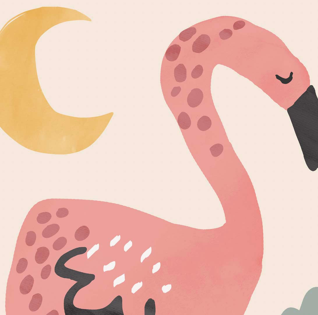 Pip+Phee Jungle Club Flamingo Art Print