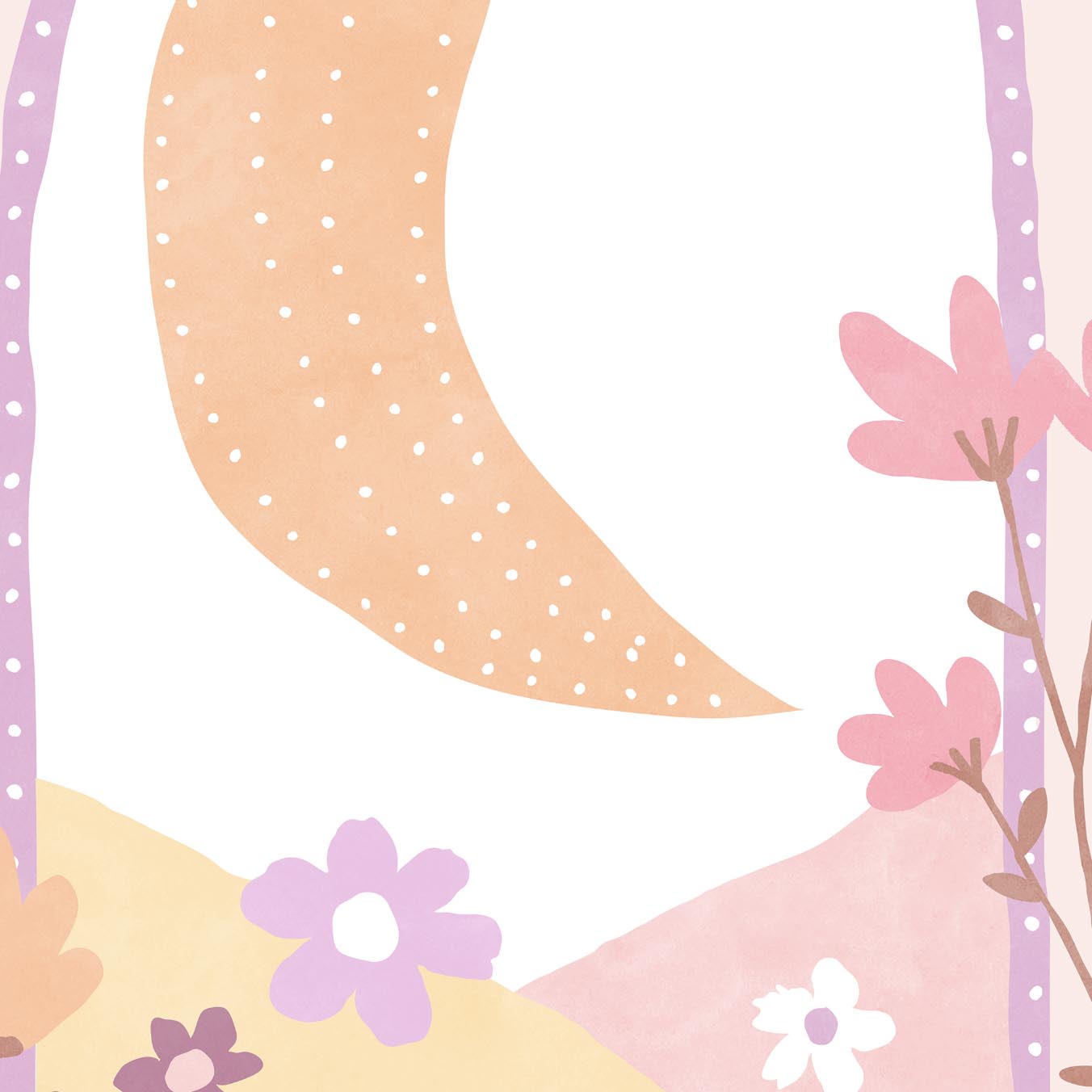 Pip+Phee Daisy Moon Art Print - Pastel