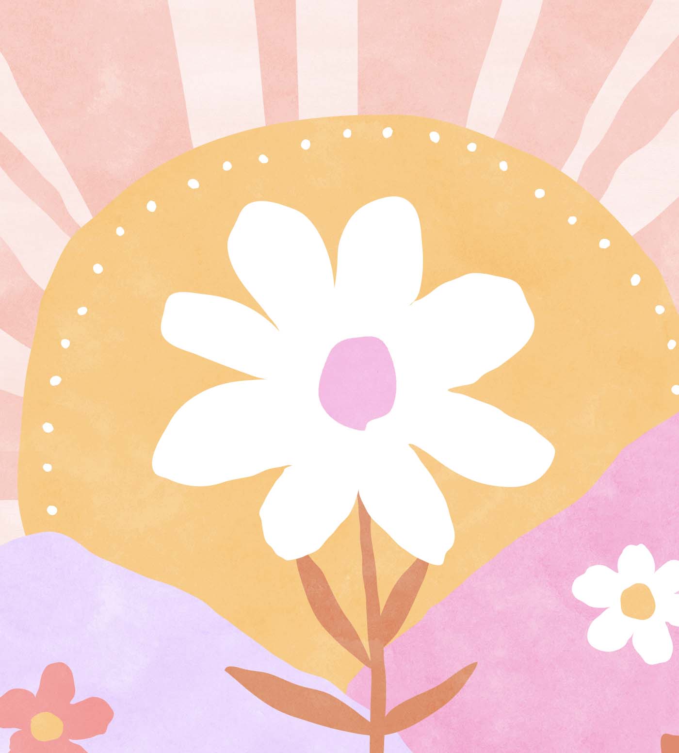 Pip+Phee Daisy Fields Art Print - Bright