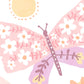 Pip+Phee Daisy Butterfly Art Print - Pastel