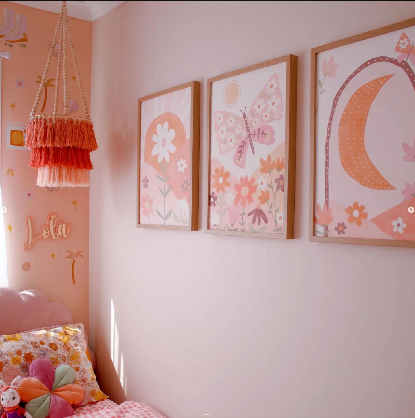 Pip+Phee Daisy Fields Art Print - Dusty Peach