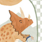 Pip+Phee Dino Riders Triceratops Arch Art Print