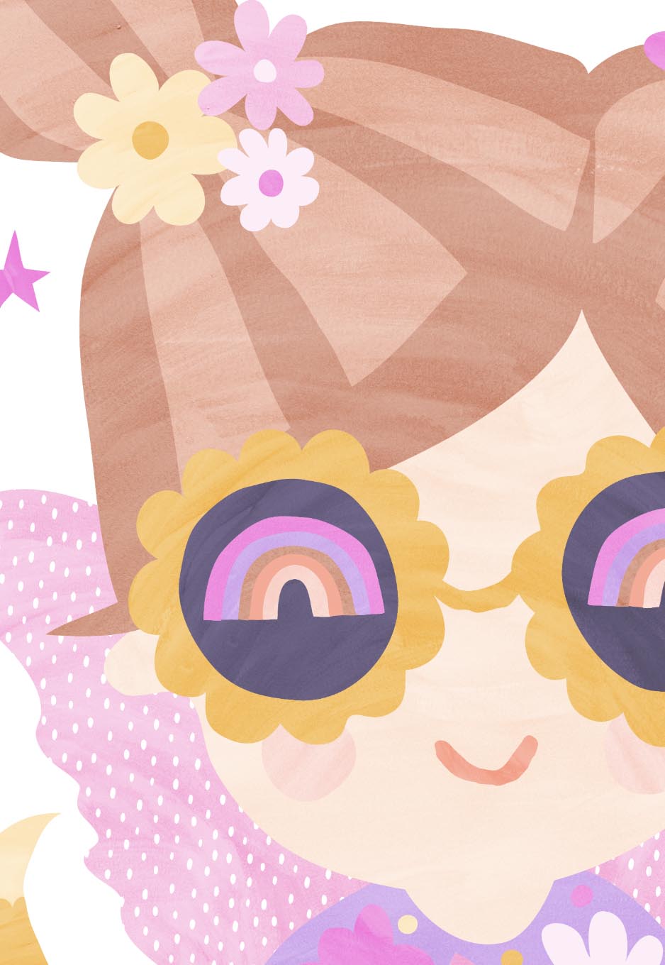 Pip+Phee Daisy Magic Fairy Art Print