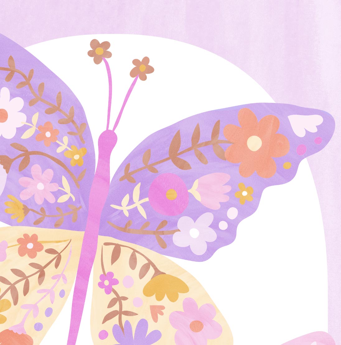 Pip+Phee Daisy Magic Butterflies Art Print